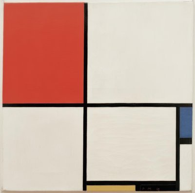 Compositie Nr. III; Compositie met Rood, Blauw, Geel en Sch door Piet Mondrian